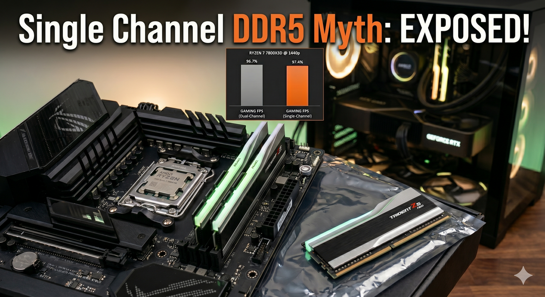 The "One Stick" Myth: Why DDR5 Single Channel Won’t Kill Your X3D Performance